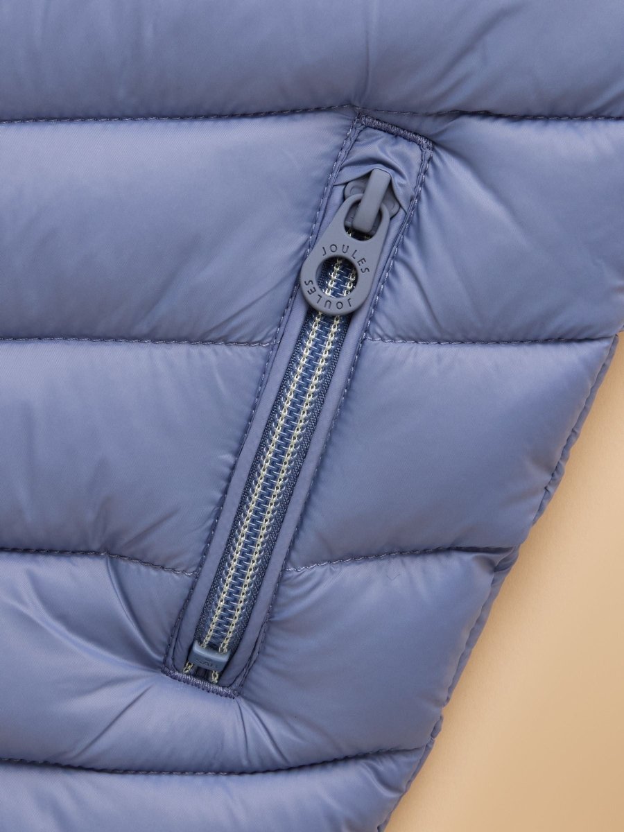 Girls' Crofton Gilet Blue Showerproof Padded Gilet - RUTHERFORD & Co