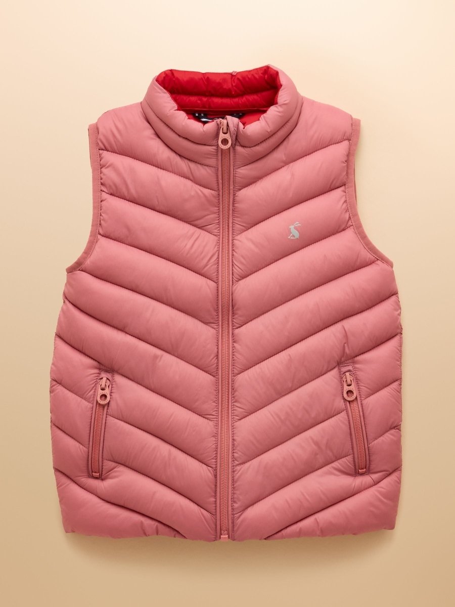 Girls' Crofton Pink Showerproof Padded Gilet - RUTHERFORD & Co