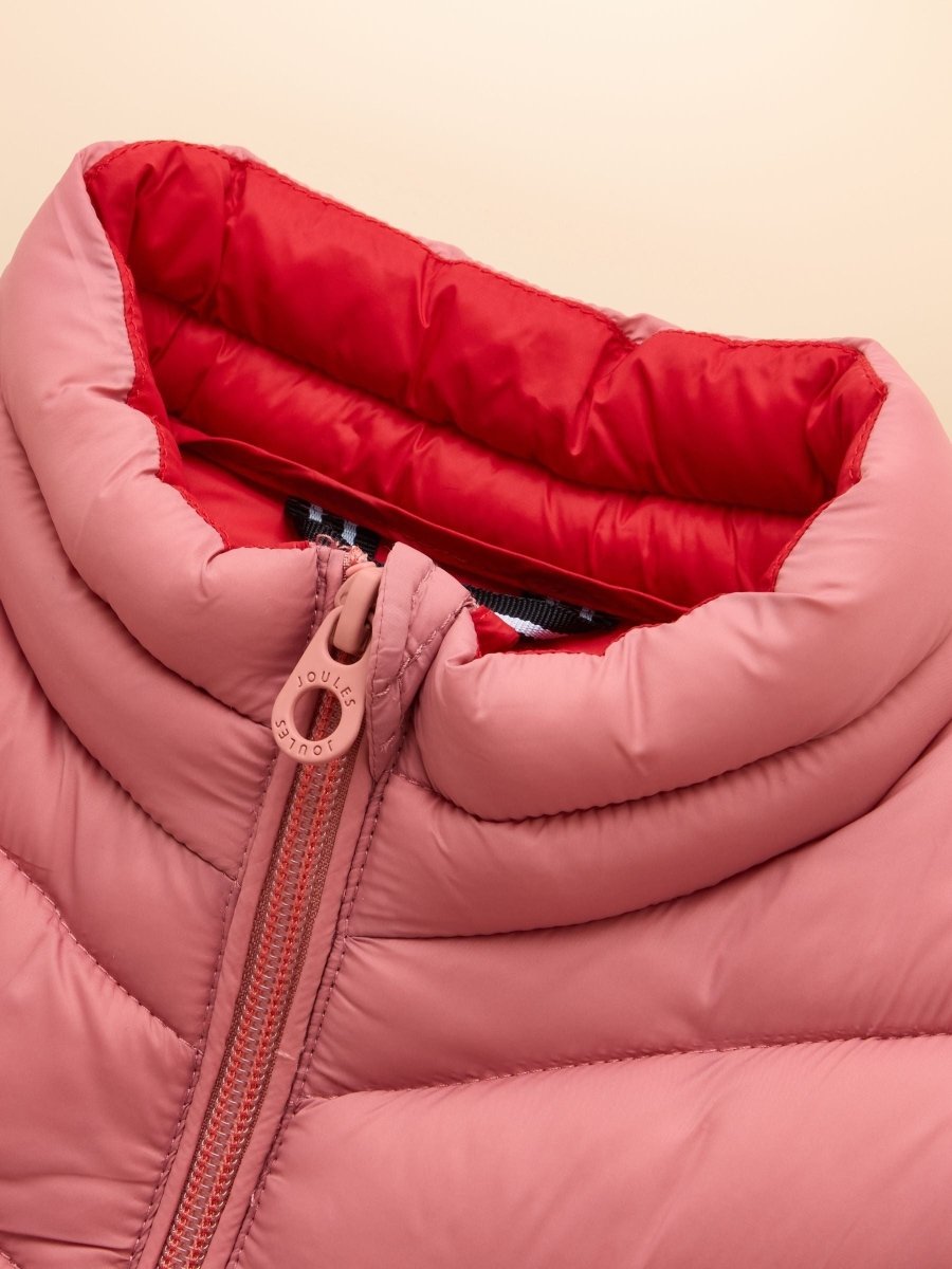 Girls' Crofton Pink Showerproof Padded Gilet - RUTHERFORD & Co