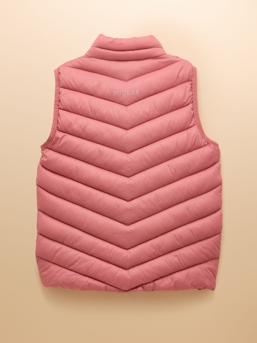 Girls' Crofton Pink Showerproof Padded Gilet - RUTHERFORD & Co