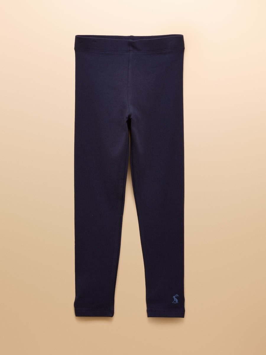 Girls' Deedee Navy Blue Jersey Leggings - RUTHERFORD & Co
