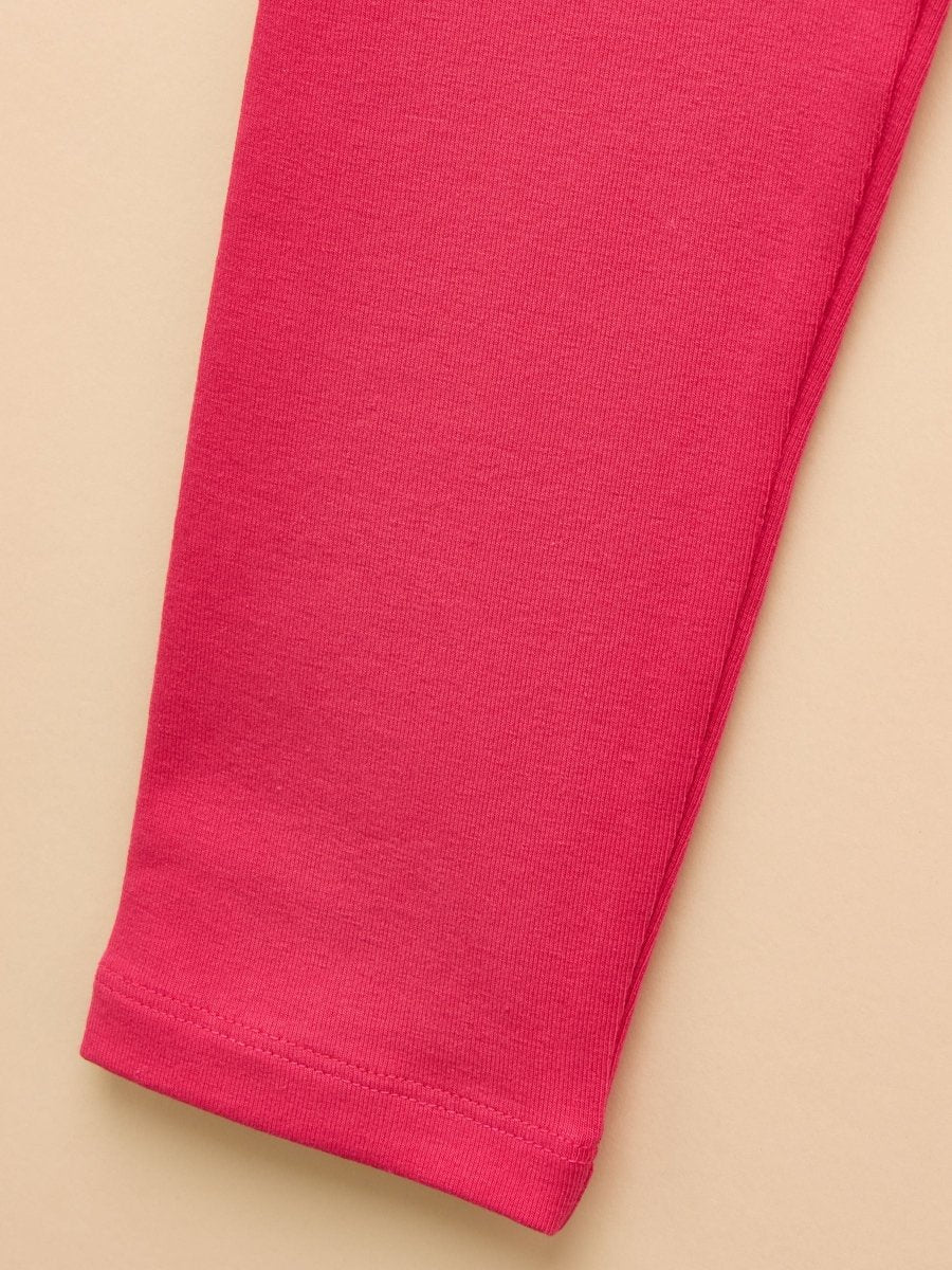 Girls' Deedee Pink Jersey Leggings - RUTHERFORD & Co