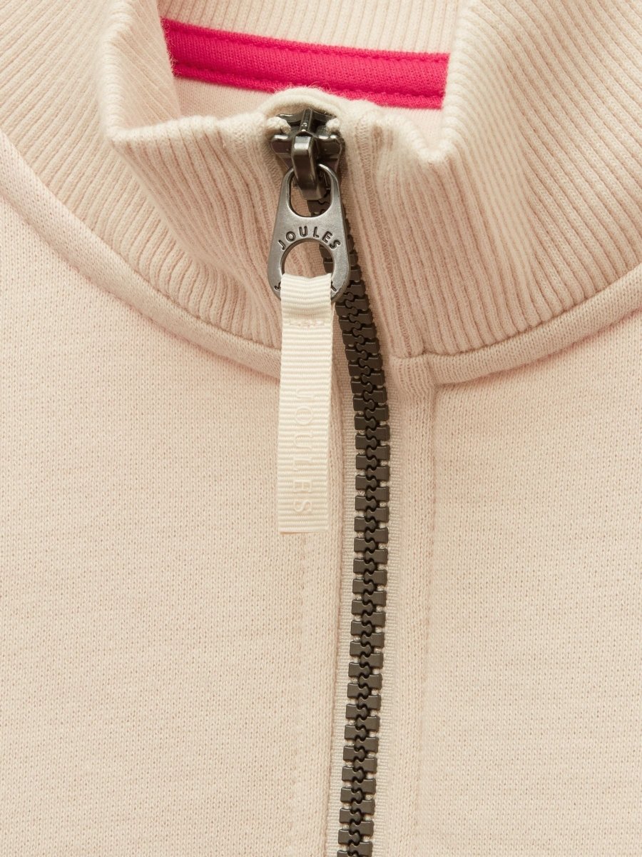 Girls' Elliot Pink Colourblock Colourblock Quarter Zip Sweatshirt - RUTHERFORD & Co