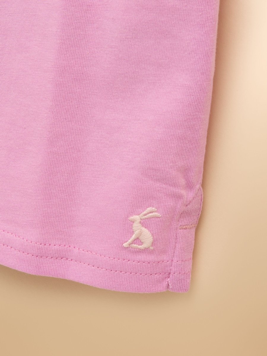 Girls' Fundays Lilac Purple Short Sleeve Screenprint Top - RUTHERFORD & Co