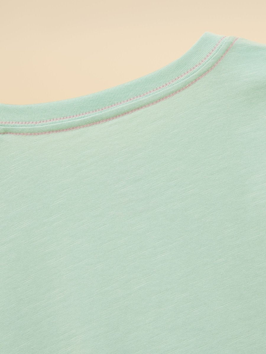 Girls' Fundays Mint Green Graphic Short Sleeve T-Shirt - RUTHERFORD & Co