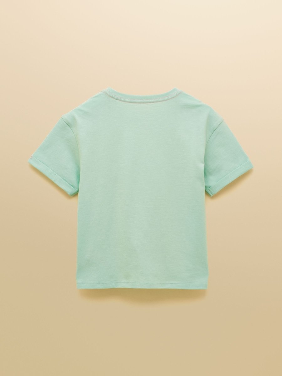 Girls' Fundays Mint Green Graphic Short Sleeve T-Shirt - RUTHERFORD & Co