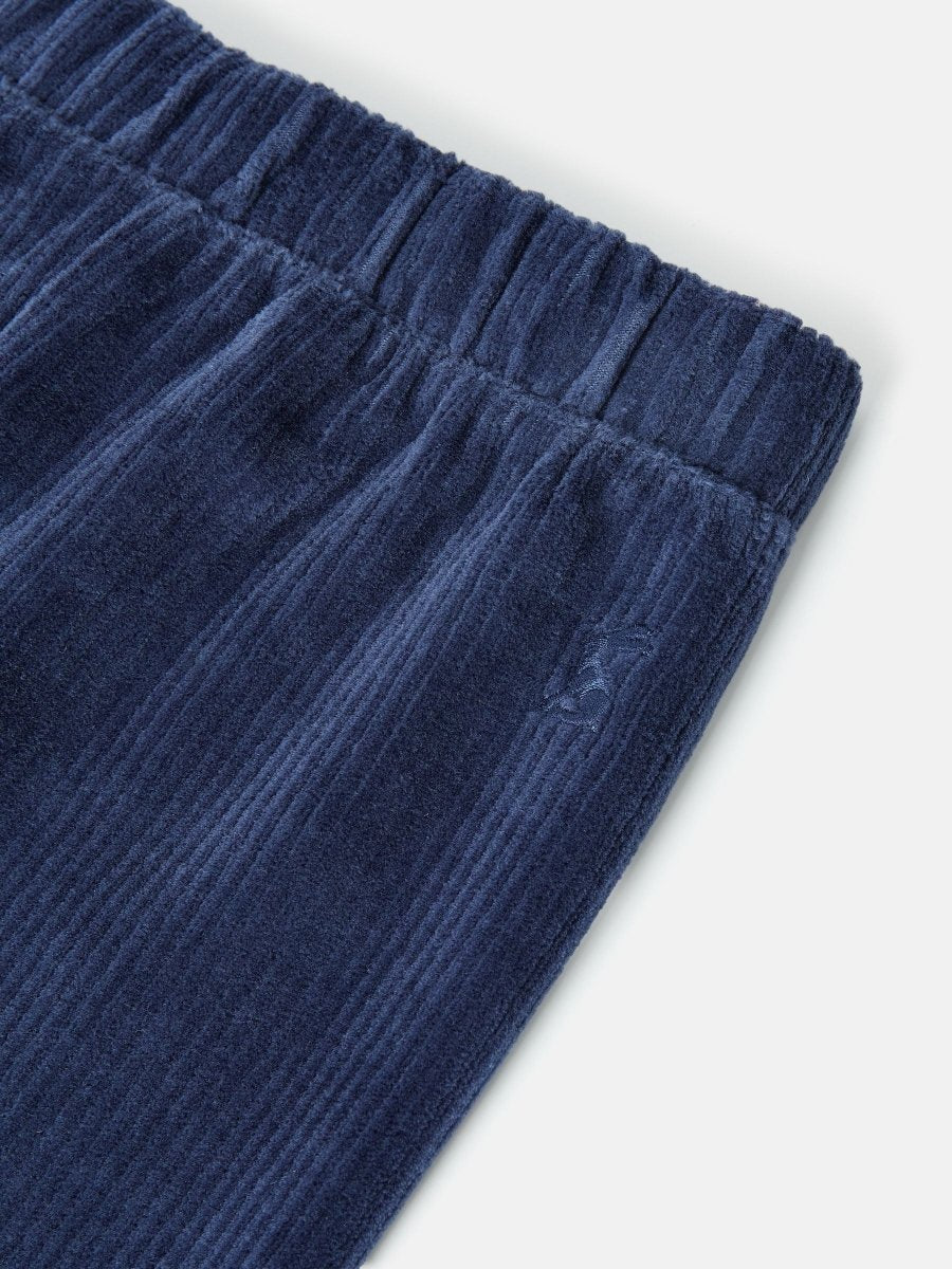 Girls' Giddy Up Navy Blue Stretch Cord Legging - RUTHERFORD & Co
