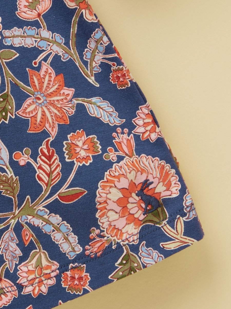 Girls' Hampton Multi Floral Long Sleeve Jersey Dress - RUTHERFORD & Co