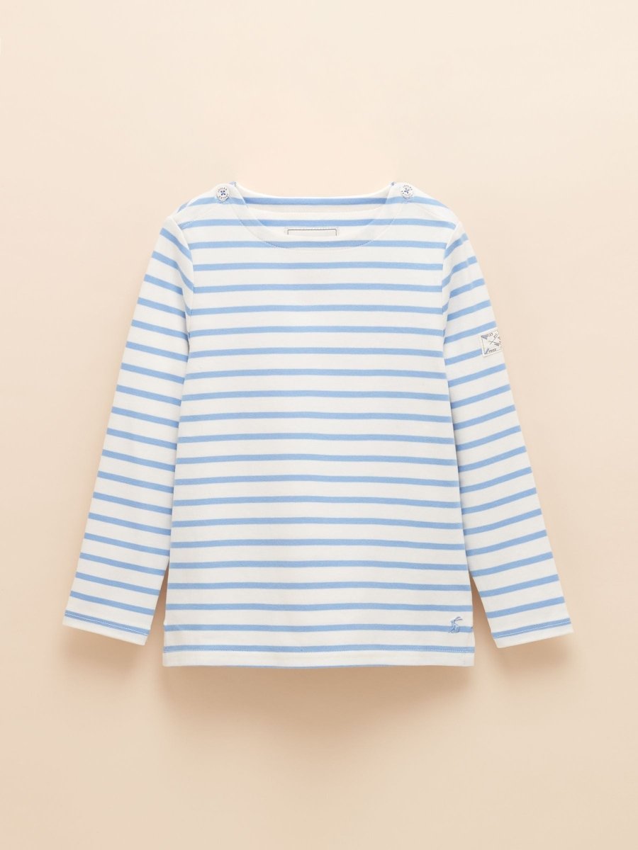 Girls' Harbour Blue Long Sleeve Jersey Top - RUTHERFORD & Co