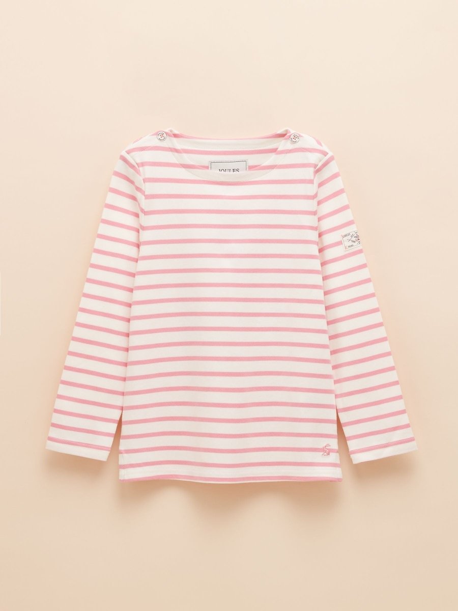 Girls' Harbour Pink Long Sleeve Jersey Top - RUTHERFORD & Co