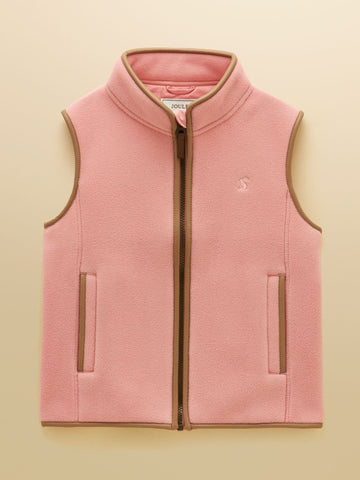 Girls' Heritage Pink Fleece Gilet - RUTHERFORD & Co