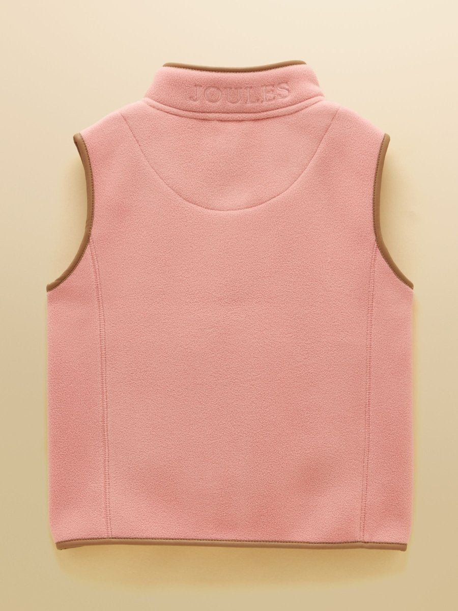 Girls' Heritage Pink Fleece Gilet - RUTHERFORD & Co