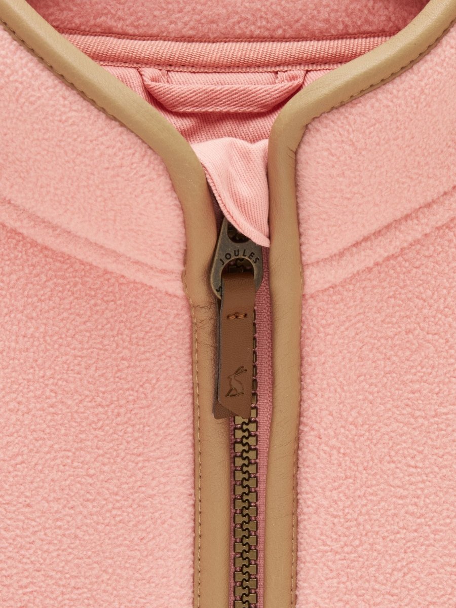 Girls' Heritage Pink Fleece Gilet - RUTHERFORD & Co