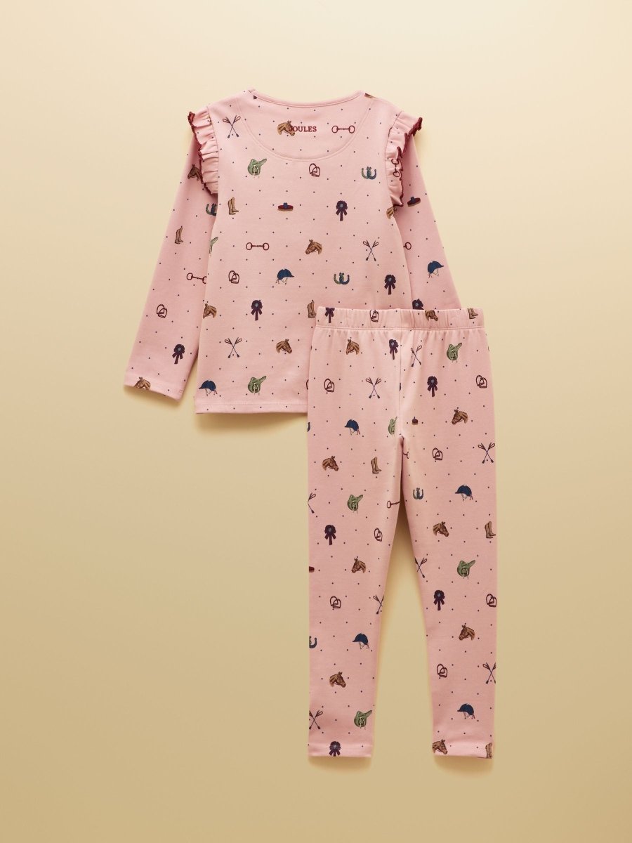 Girls' Kipwell Pink Long Sleeve Pyjama Set - RUTHERFORD & Co