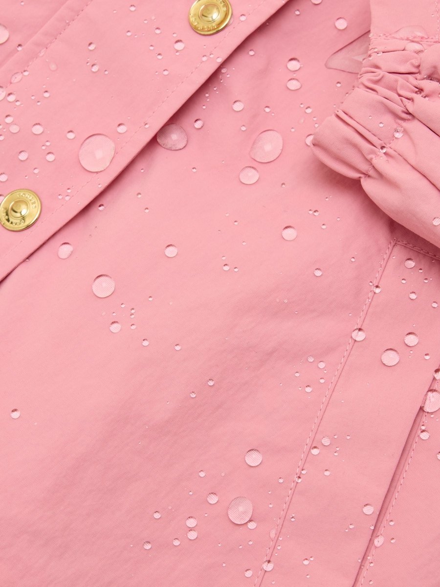 Girls' Meadow Pink Showerproof Raincoat With Hood - RUTHERFORD & Co