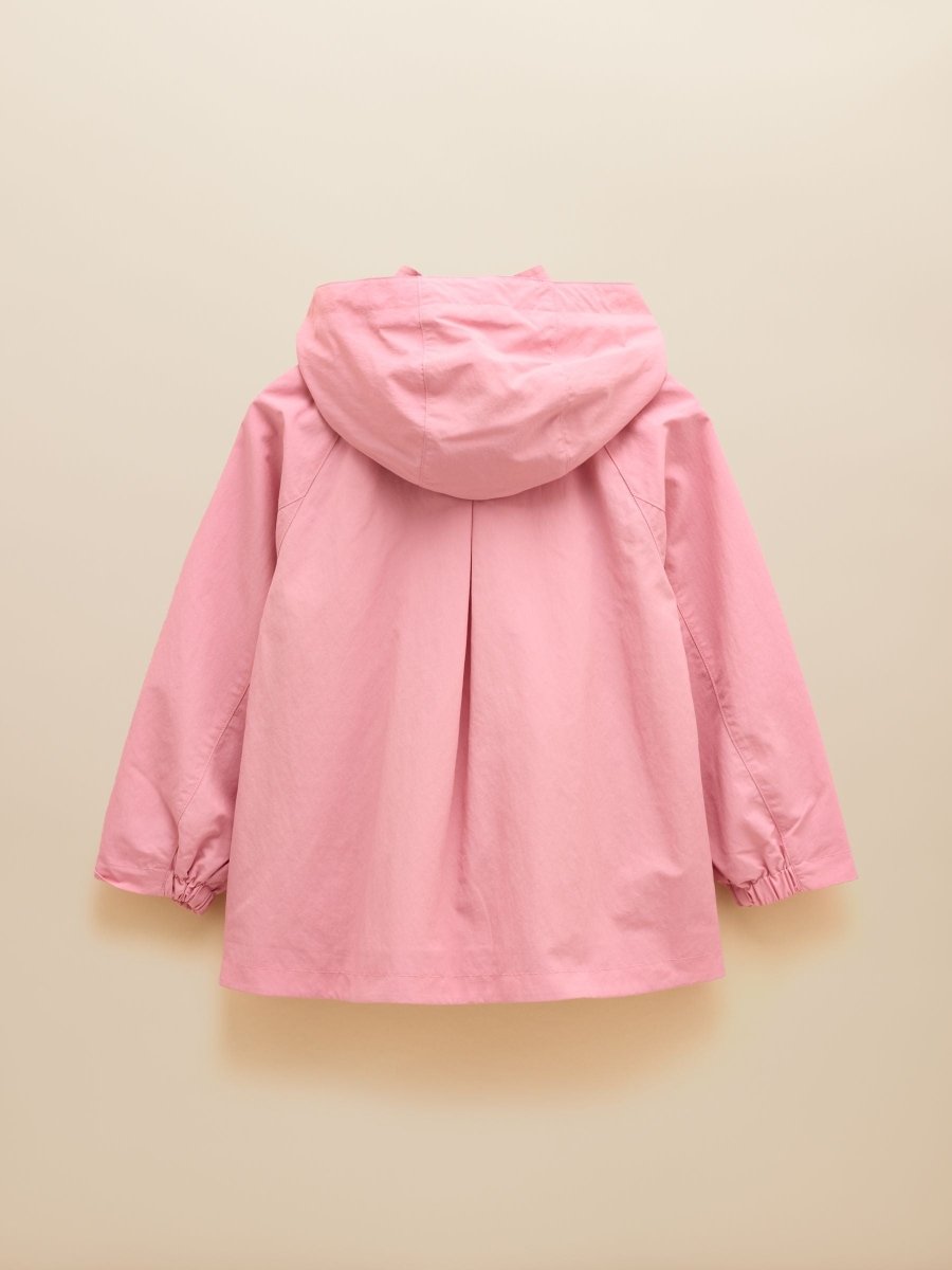 Girls' Meadow Pink Showerproof Raincoat With Hood - RUTHERFORD & Co