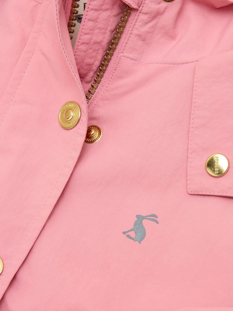Girls' Meadow Pink Showerproof Raincoat With Hood - RUTHERFORD & Co