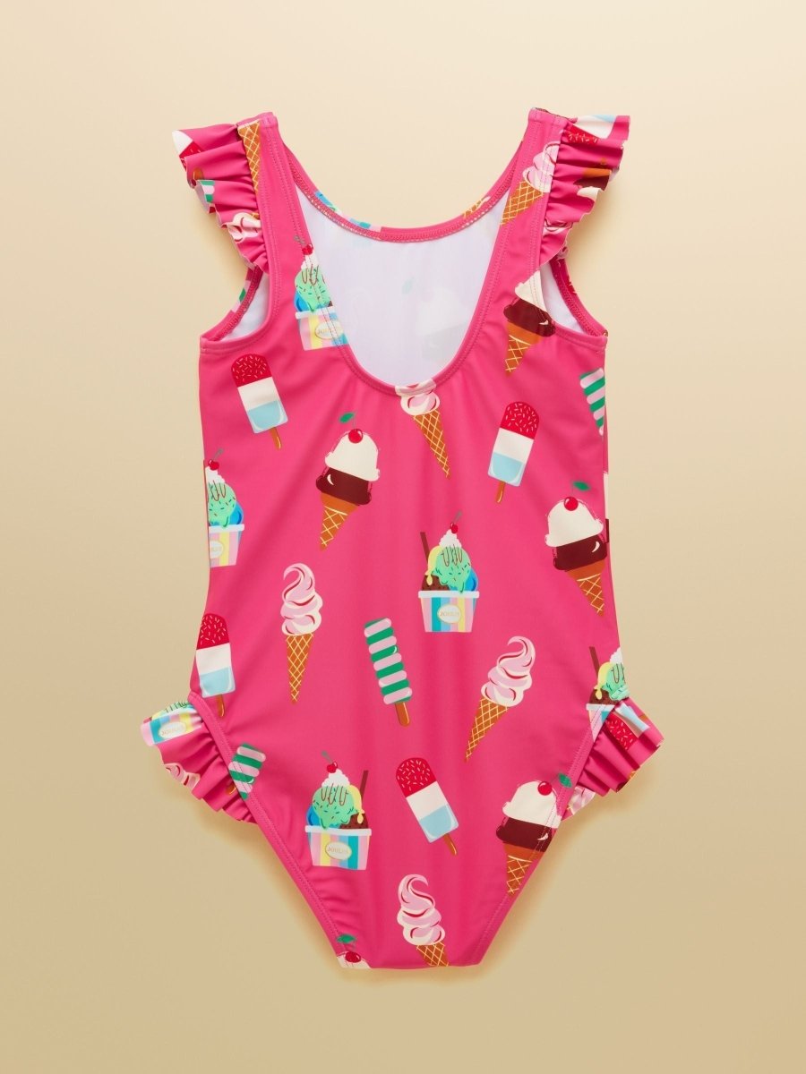 Girls' Splash Pink Ice Cream Swimming Costume - RUTHERFORD & Co