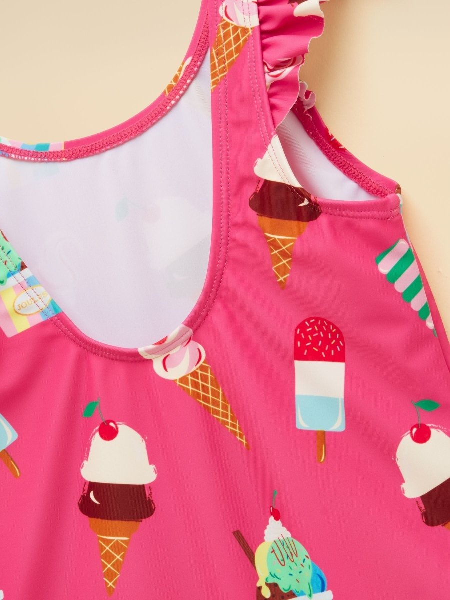 Girls' Splash Pink Ice Cream Swimming Costume - RUTHERFORD & Co