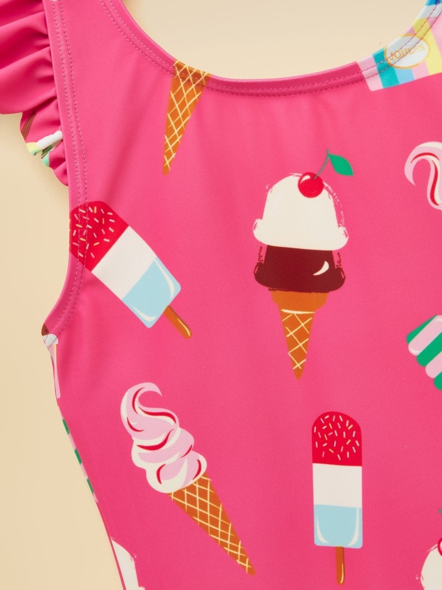 Girls' Splash Pink Ice Cream Swimming Costume - RUTHERFORD & Co