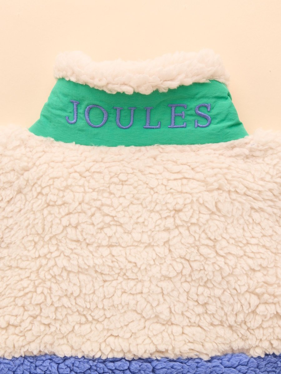 Girls' Tilly Blue Colourblock Fleece Gilet - RUTHERFORD & Co