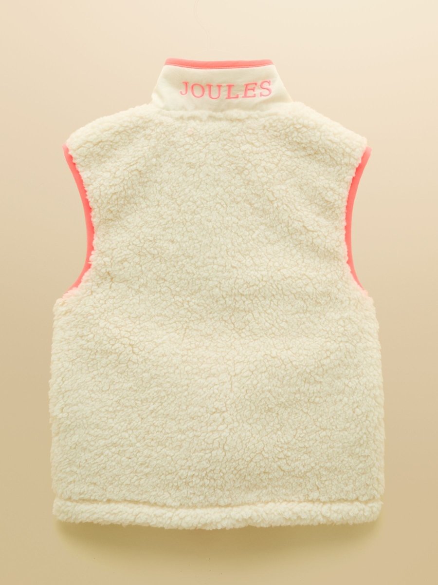Girls' Tilly Cream Fleece Gilet - RUTHERFORD & Co