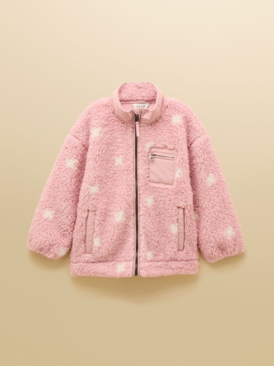 Girls' Tilly Pink Zip Through Fleece - RUTHERFORD & Co