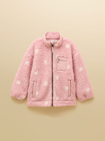 Girls' Tilly Pink Zip Through Fleece - RUTHERFORD & Co