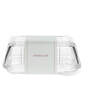 Glass butter dish - RUTHERFORD & Co