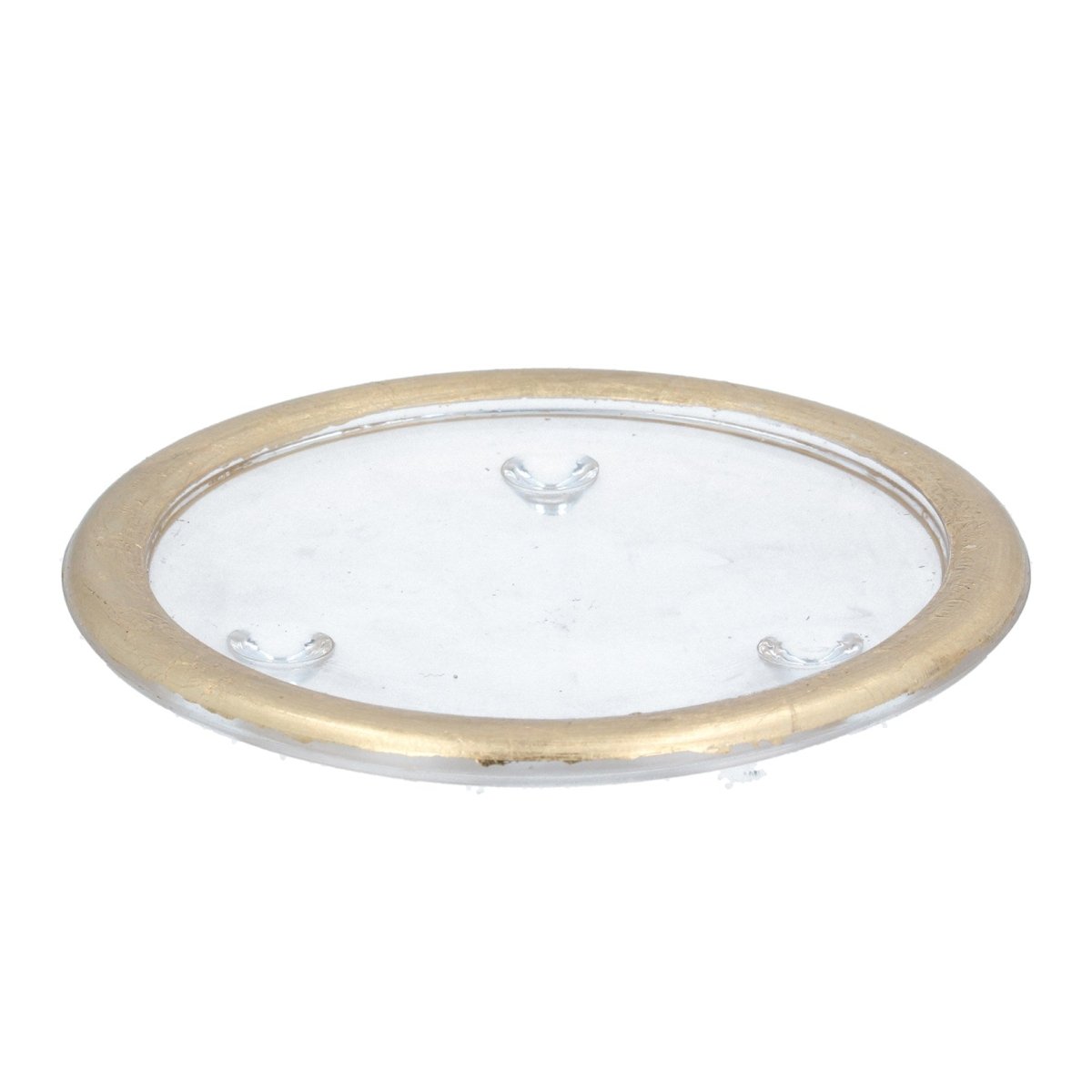 Glass Candle Stand - Gold - RUTHERFORD & Co