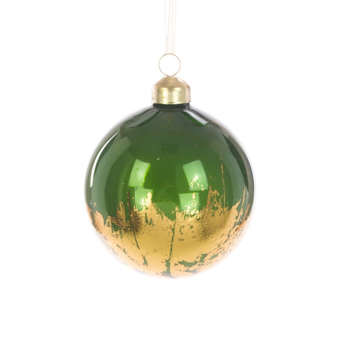 GLASS ETHEL BAUBLE 8CM - RUTHERFORD & Co