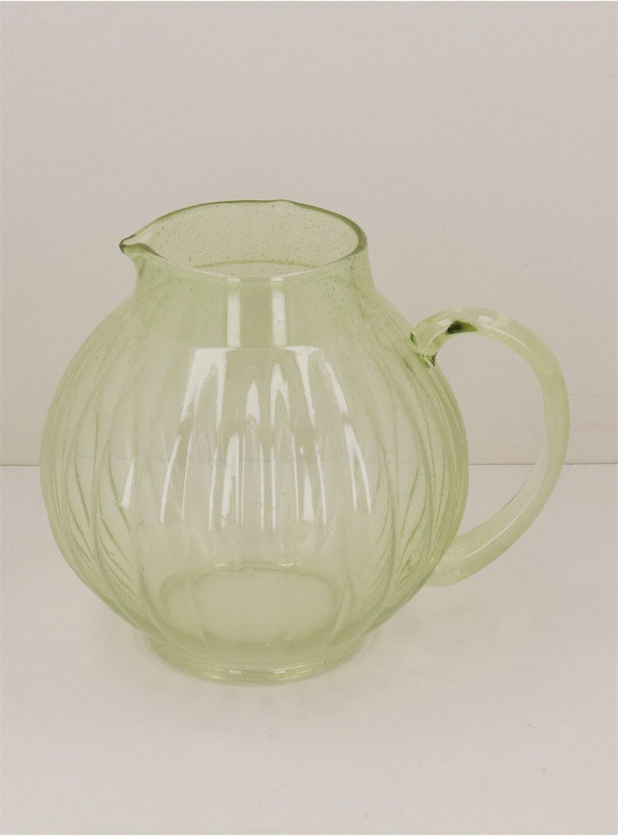 Glass Jug - Green Ball Bubble - RUTHERFORD & Co
