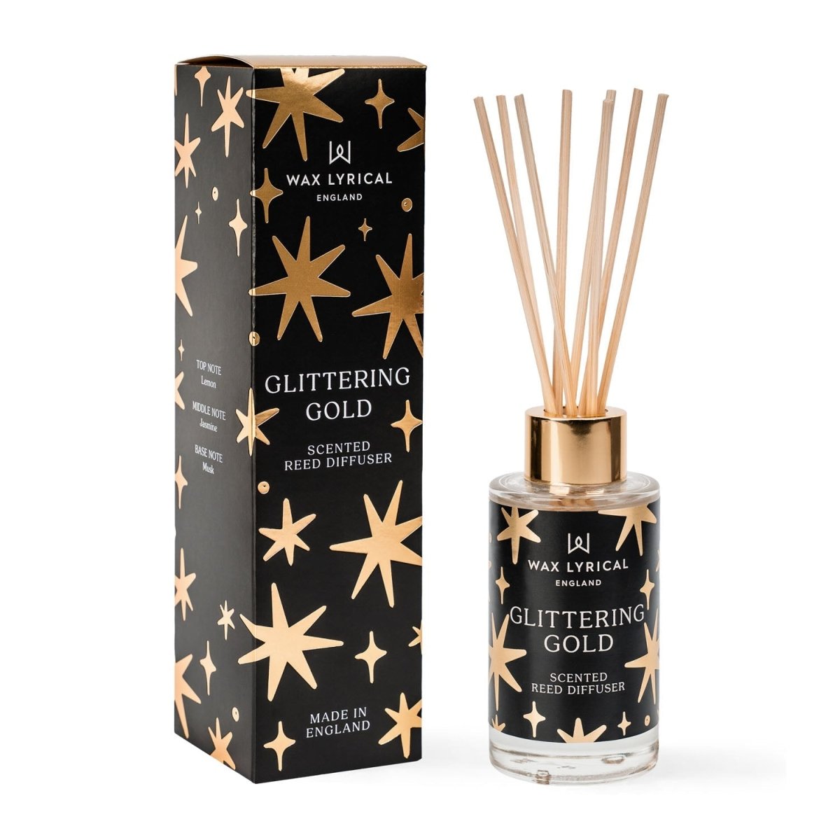 Glittering Gold 100ml Reed Diffuser - RUTHERFORD & Co