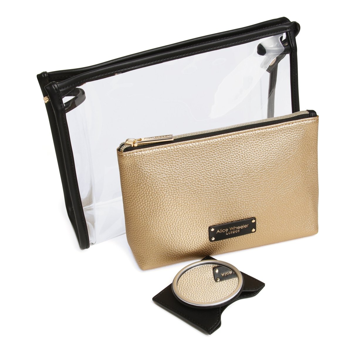Gold - 3pc Beauty/Makeup Gift Set - RUTHERFORD & Co