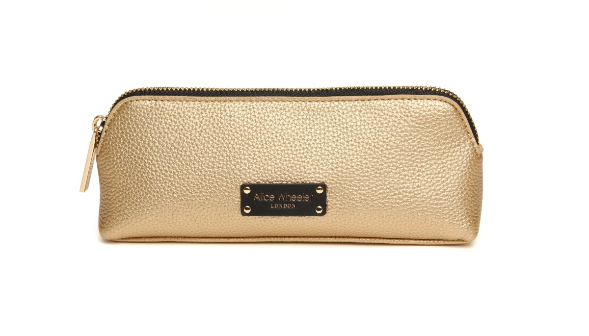 Gold Black - Kensington Makeup Bag - RUTHERFORD & Co