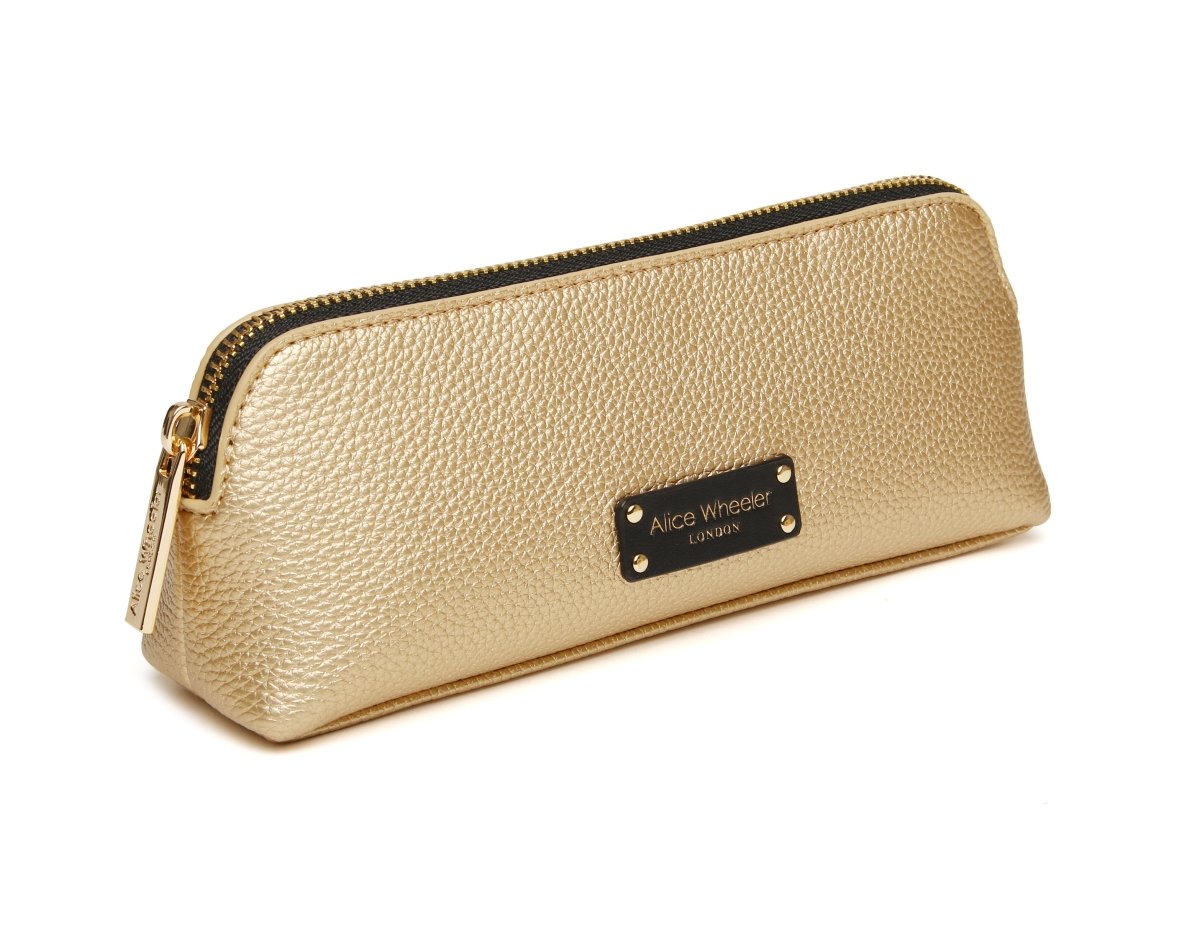 Gold Black - Kensington Makeup Bag - RUTHERFORD & Co