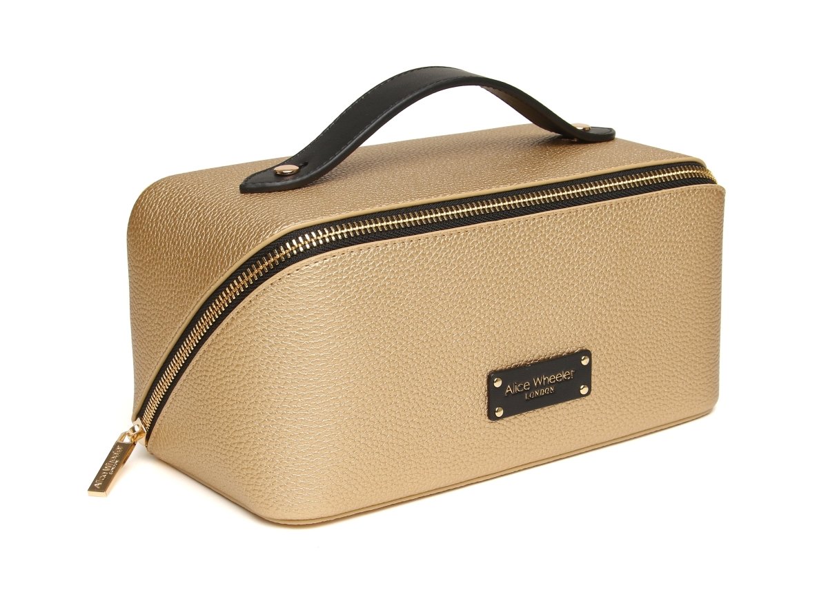 Gold Black - Kensington Train Case - RUTHERFORD & Co