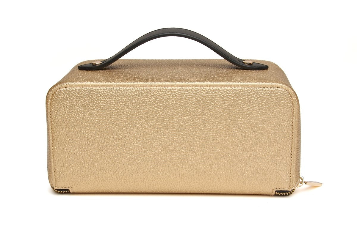 Gold Black - Kensington Train Case - RUTHERFORD & Co