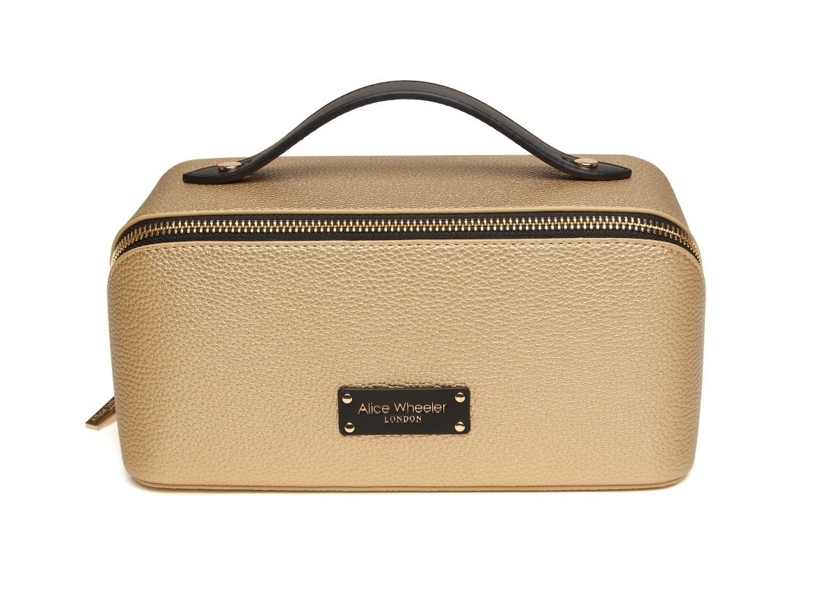 Gold Black - Kensington Train Case - RUTHERFORD & Co