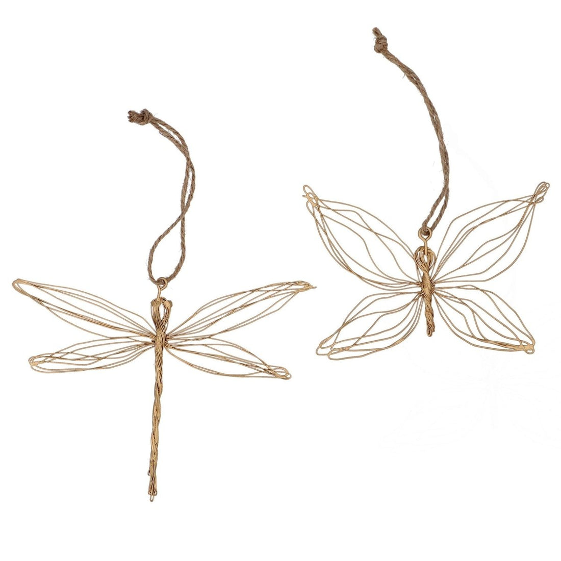 Gold Wire Butterfly - Dragonfly Decoration - RUTHERFORD & Co