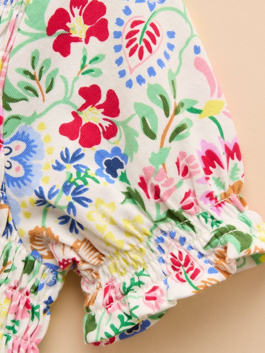 Gracie Multi Short Sleeve Shirred Dress - RUTHERFORD & Co