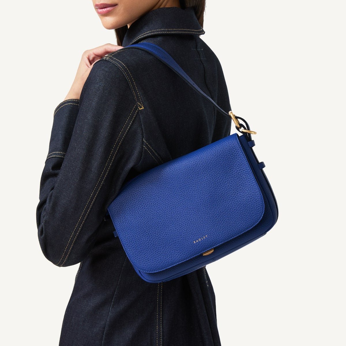 GRAFFTON STREET/YVES BLUE/SMALL FLAPOVER CROSSBODY - RUTHERFORD & Co