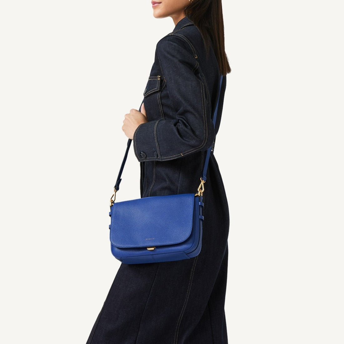 GRAFFTON STREET/YVES BLUE/SMALL FLAPOVER CROSSBODY - RUTHERFORD & Co