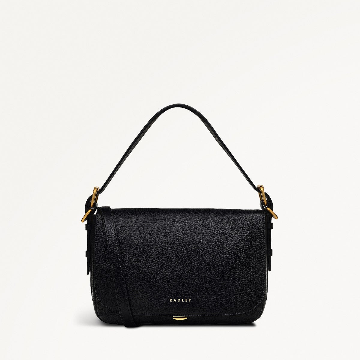 GRAFTON STREET - BLACK - SMALL FLAPOVER CROSSBODY - RUTHERFORD & Co