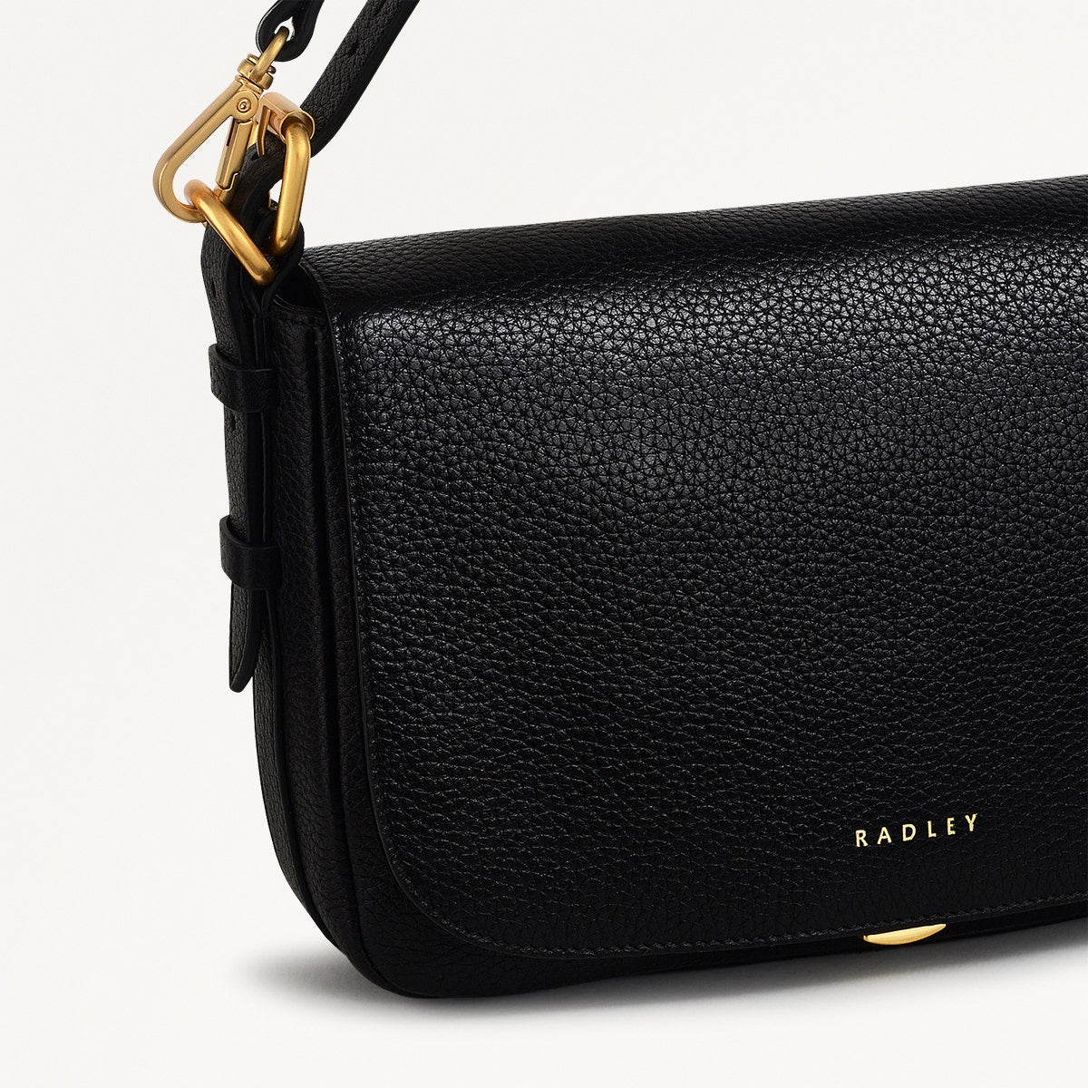 GRAFTON STREET - BLACK - SMALL FLAPOVER CROSSBODY - RUTHERFORD & Co