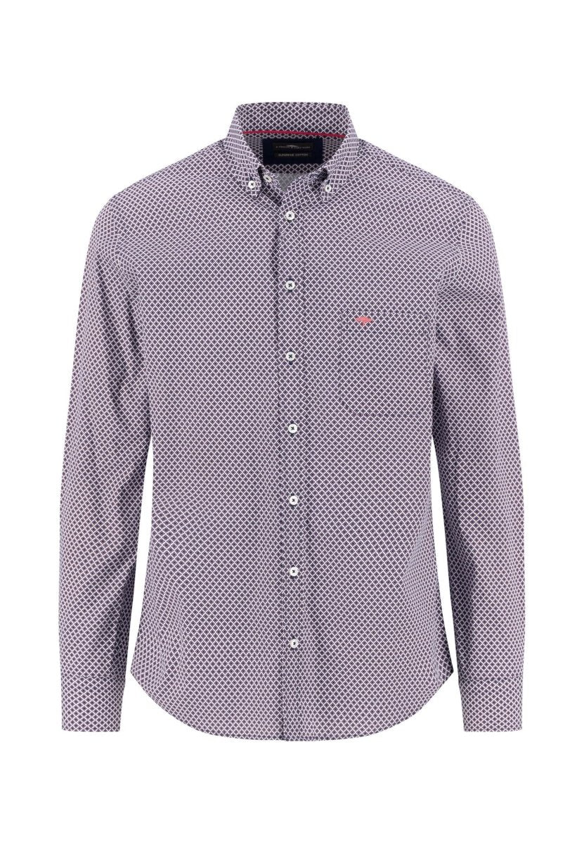 Graphic Flower Print, Button Down Shirt - RUTHERFORD & Co