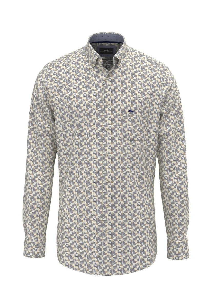 Graphic Print, Button Down Shirt - RUTHERFORD & Co