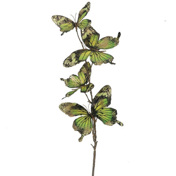 Green Butterflies on Twigs Spray - RUTHERFORD & Co