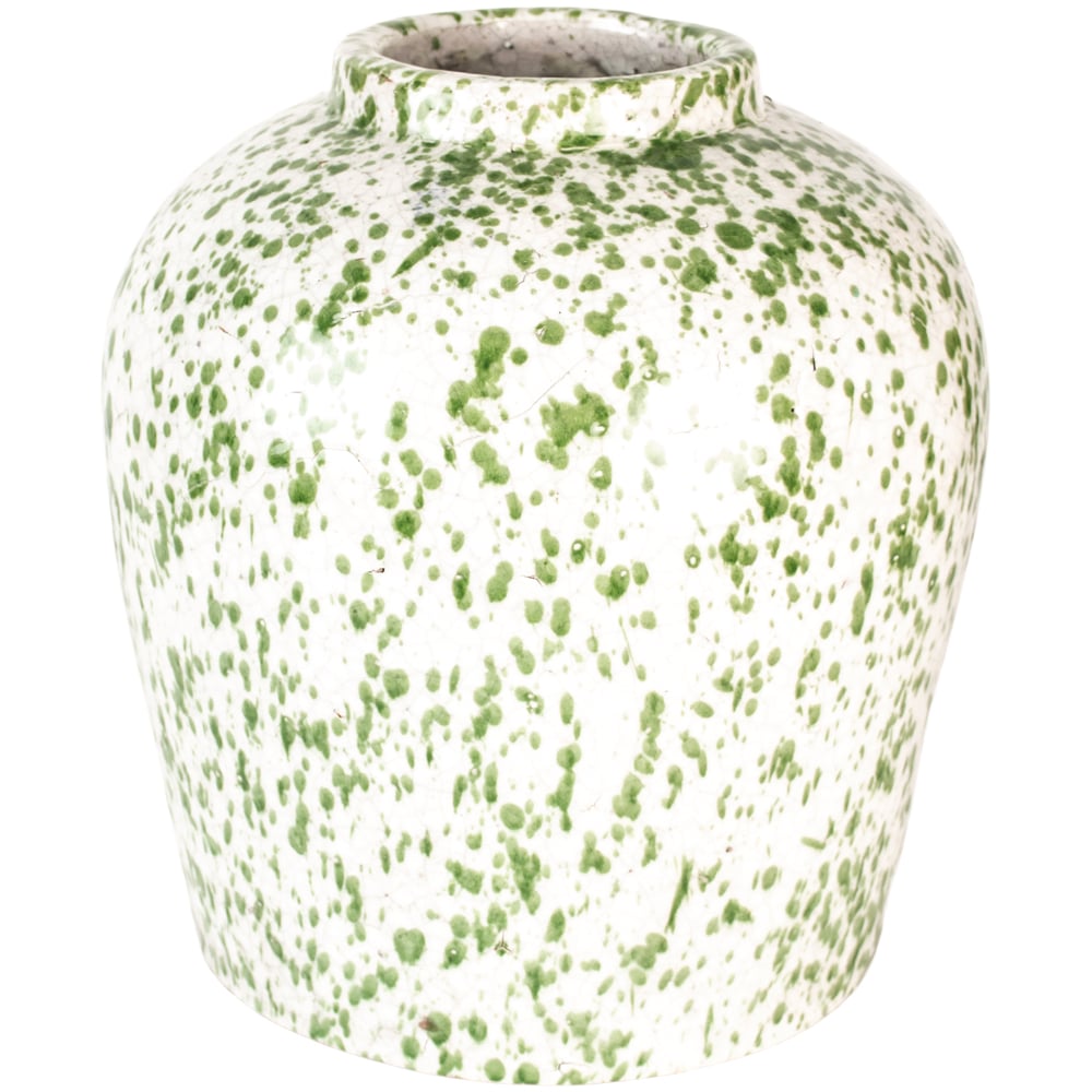 Green Splatter Vase - RUTHERFORD & Co