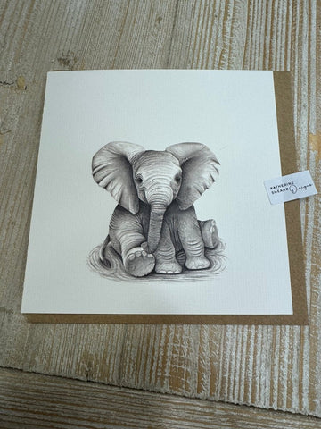 Greeting Card - Elephant - RUTHERFORD & Co